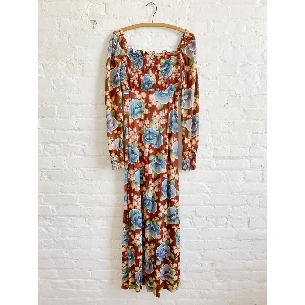 Vintage 1970s RAE DOLLS Boho Maxi Dress